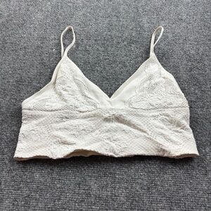FREE PEOPLE Intimately Women’s White Lace Looking detail Bralette size: XS/S